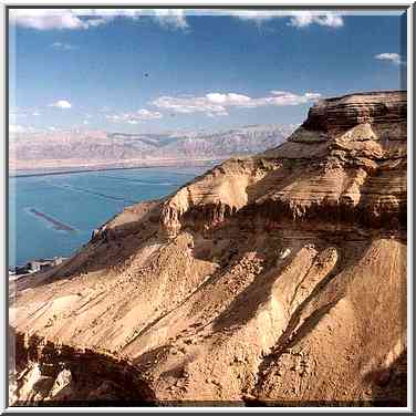 South side of Bokek canyon above Ein Bokek. The Middle East, February 22, 2001