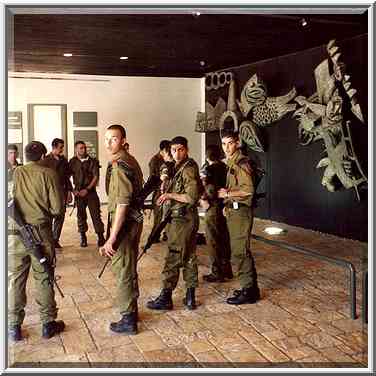 Entrance hall of Yad Vashem (holocaust) ...[7 words]... the Middle East, March 1, 2001