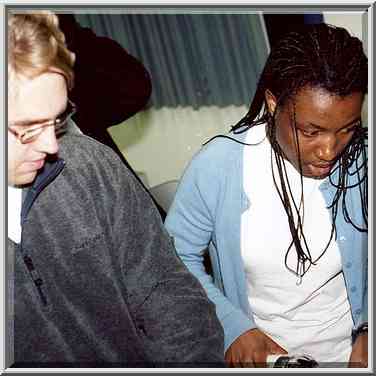 Hebrew class at BGU. Beer-Sheva, the Middle East, March 4, 2001