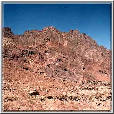 View from Geological Trail through Timna Mountains. The Middle East, March 15, 2001