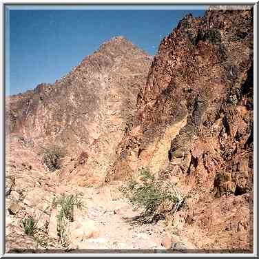 Geological Trail through Timna Mountains. The Middle East, March 15, 2001