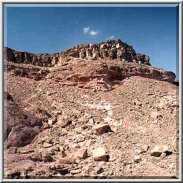 Timna Stage, the tallest summit of Timna Mountains. The Middle East, March 15, 2001