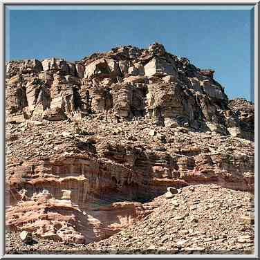 Timna Stage, the tallest summit of Timna Mountains. The Middle East, March 15, 2001