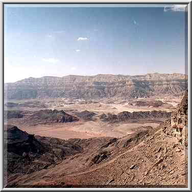 View to the north-west from Timna Stage. The Middle East, March 15, 2001