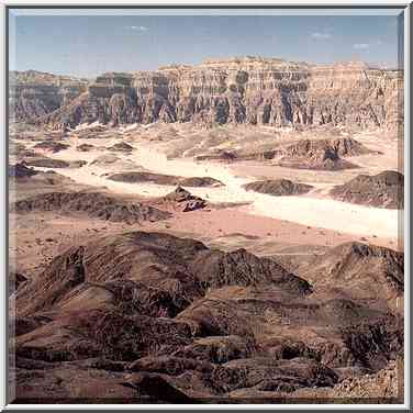 View of Timna mountains, Spiral Hill, Timna ...[9 words]... Stage. The Middle East, March 15, 2001