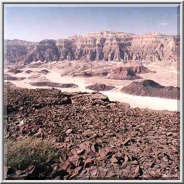 Northern rim of Timna Stage. The Middle East, March 15, 2001