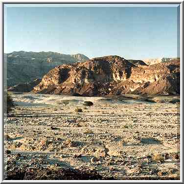 Timna River in northern part of Timna Park. The Middle East, March 15, 2001