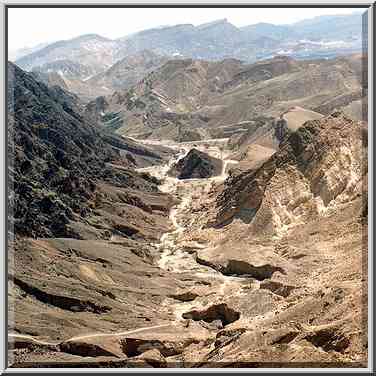 A short creek with a trail to Mt. Shelomo from ...[7 words]... Eilat. The Middle East, March 22, 2001