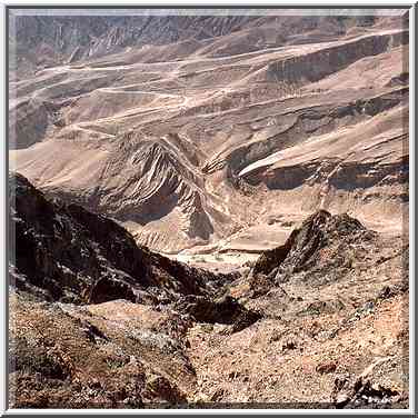 View to north-west from a trail to Mt. Shelomo, 3 ...[3 words]... Eilat. The Middle East, March 22, 2001