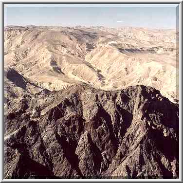 Mountain ridges and the northern summit of Mt. ...[5 words]... Eilat. The Middle East, March 22, 2001