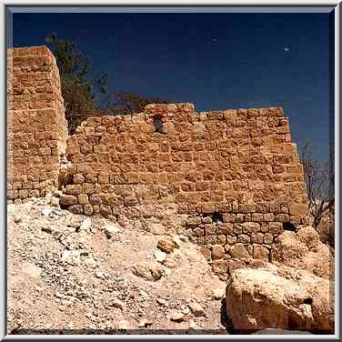 Flour mill below Ein Gedi spring (a free back ...[4 words]... Park). The Middle East, March 29, 2001