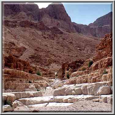 Amphitheatre-like part at the beginning of the ...[8 words]... Gedi, the Middle East, March 29, 2001