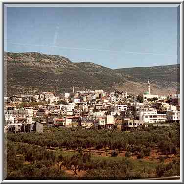 Nahf Sajur village in Galilee, view from Rd. 85. The Middle East, April 7, 2001