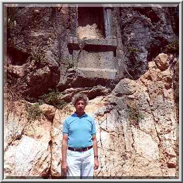 Temple to Pan in Banias Park. Golan Heights, the Middle East, April 7, 2001