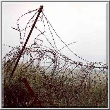 Abandoned fort on Bental Mt. near a border with ...[2 words]... Heights, the Middle East, April 7, 2001