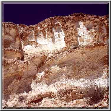 Caves at Nahal Darokh river 4.5 miles east from Sde Boker. The Middle East, April 9, 2001