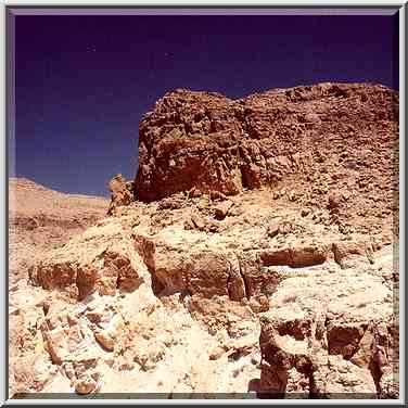 A hill near a waterfall of Nahal Darokh river 4.5 ...[4 words]... Boker. The Middle East, April 9, 2001