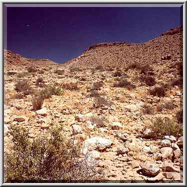 Steep parts of Nahal Darokh river 4.5 miles east ...[2 words]... Boker. The Middle East, April 9, 2001