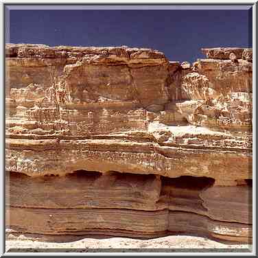 Upper side walls of the horseshoe formation of ...[8 words]... Boker. The Middle East, April 9, 2001