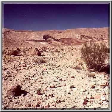 Open parts of Nahal Darokh river on Zin valley, ...[12 words]... Boker. The Middle East, April 9, 2001