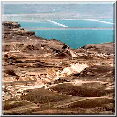 View of Judean Desert, Nahal Bokek, and beginning ...[11 words]... Bokek. The Middle East, April 17, 2001