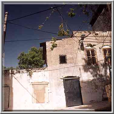 A street in the Old City of Safed. The Middle East, April 19, 2001