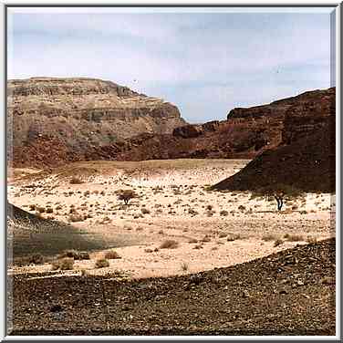 View to the north from the entrance to Timna Park. The Middle East, April 25, 2001