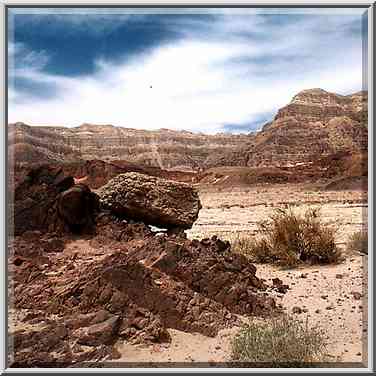 Area of Timna River in northern Timna Park. The Middle East, April 25, 2001