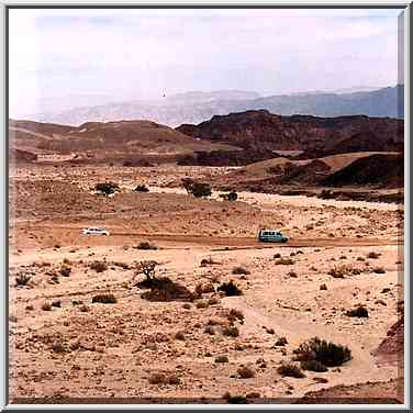 A road to copper mines in western Timna Park. The Middle East, April 25, 2001