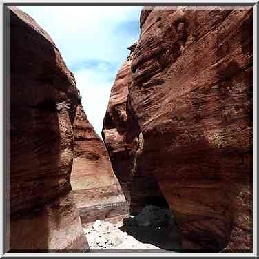 Pink Canyon (blue trail) in western Timna Park, near Eilat. The Middle East, April 25, 2001