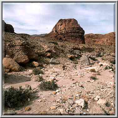 A wadi approaching Slaves Hill in western Timna ...[2 words]... Eilat. The Middle East, April 25, 2001