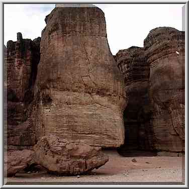 Eastern side of Solomon Pillars in Timna Park, near Eilat. The Middle East, April 25, 2001