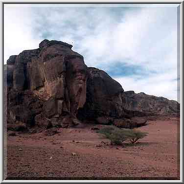 Rocks east from Solomon Pillars in Timna Park, near Eilat. The Middle East, April 25, 2001