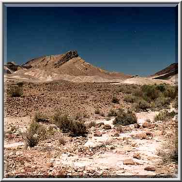 Landscape near Nahal Nekarot River at southern ...[9 words]... Ramon. The Middle East, May 3, 2001