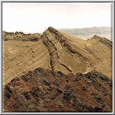 A summit of Ramons Tooth, view to the east, with ...[10 words]... Ramon. The Middle East, May 3, 2001