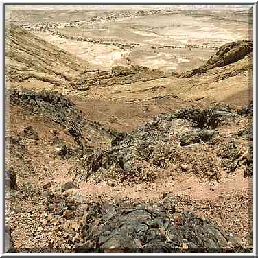 Southern (?) slope of Ramons Tooth, view from a ...[6 words]... Ramon. The Middle East, May 3, 2001