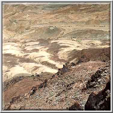 Northern slope of Ramons Tooth, view from a ...[6 words]... Ramon. The Middle East, May 3, 2001