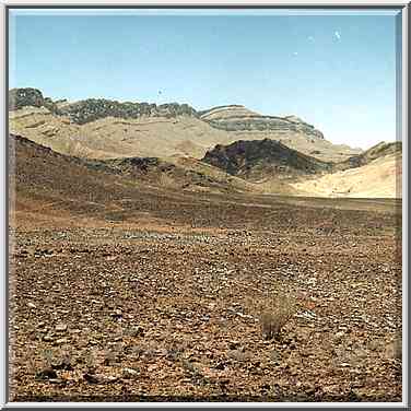 Bottom of Ramon Crater, view to the south-west, 4 ...[4 words]... Ramon. The Middle East, May 3, 2001