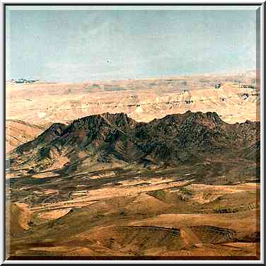 View of Ramons Tooth from distance of 4 miles on ...[41 words]... haze. The Middle East, May 3, 2001