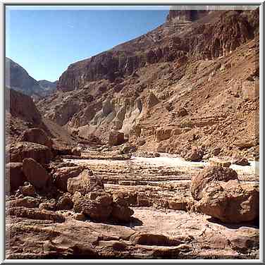 Flat open area of Tseelim Canyon (Gei Bahak) 3 ...[3 words]... Masada. The Middle East, May 10, 2001