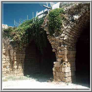 Salah and Bazri St. in northern Old City of Akko (Acre). The Middle East, June 7, 2001