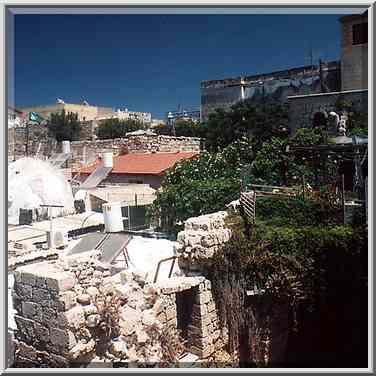 Area of Sheikh Inam, view from Sea wall ...[5 words]... (Acre). The Middle East, June 7, 2001