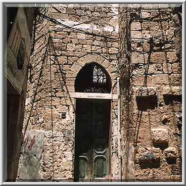 A yard in western part (?) of Old City of Akko (Acre). The Middle East, June 7, 2001