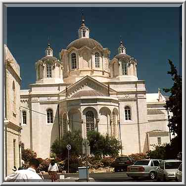 Russian Holy Trinity Church, view from the law ...[2 words]... the Middle East, June 17, 2001