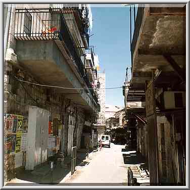 One of small streets between Chevrat Shas St. and ...[8 words]... the Middle East, June 17, 2001