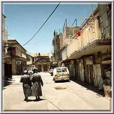 Ein Yaakov St. in Mea Shearim community. Jerusalem, the Middle East, June 17, 2001