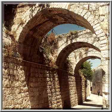 St. James St. (?) in Old City of Jerusalem. The Middle East, June 28, 2001