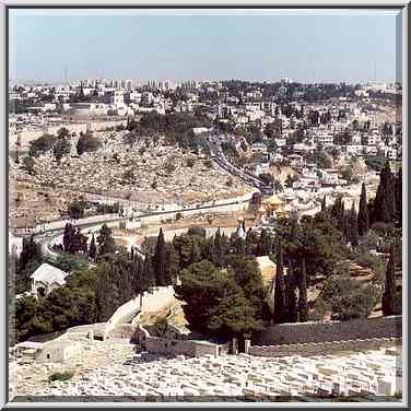 View of Jewish Cemetery, Russian Church of Mary ...[11 words]... the Middle East, July 12, 2001