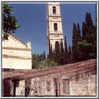 A chicken farm in Tur Malka Russian monastery on ...[4 words]... the Middle East, July 12, 2001