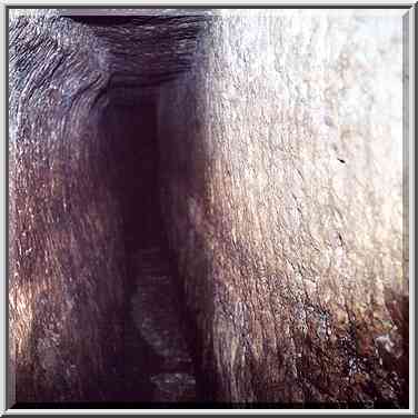 A passage with flowing water of Hezekiahs Tunnel ...[6 words]... the Middle East, July 12, 2001